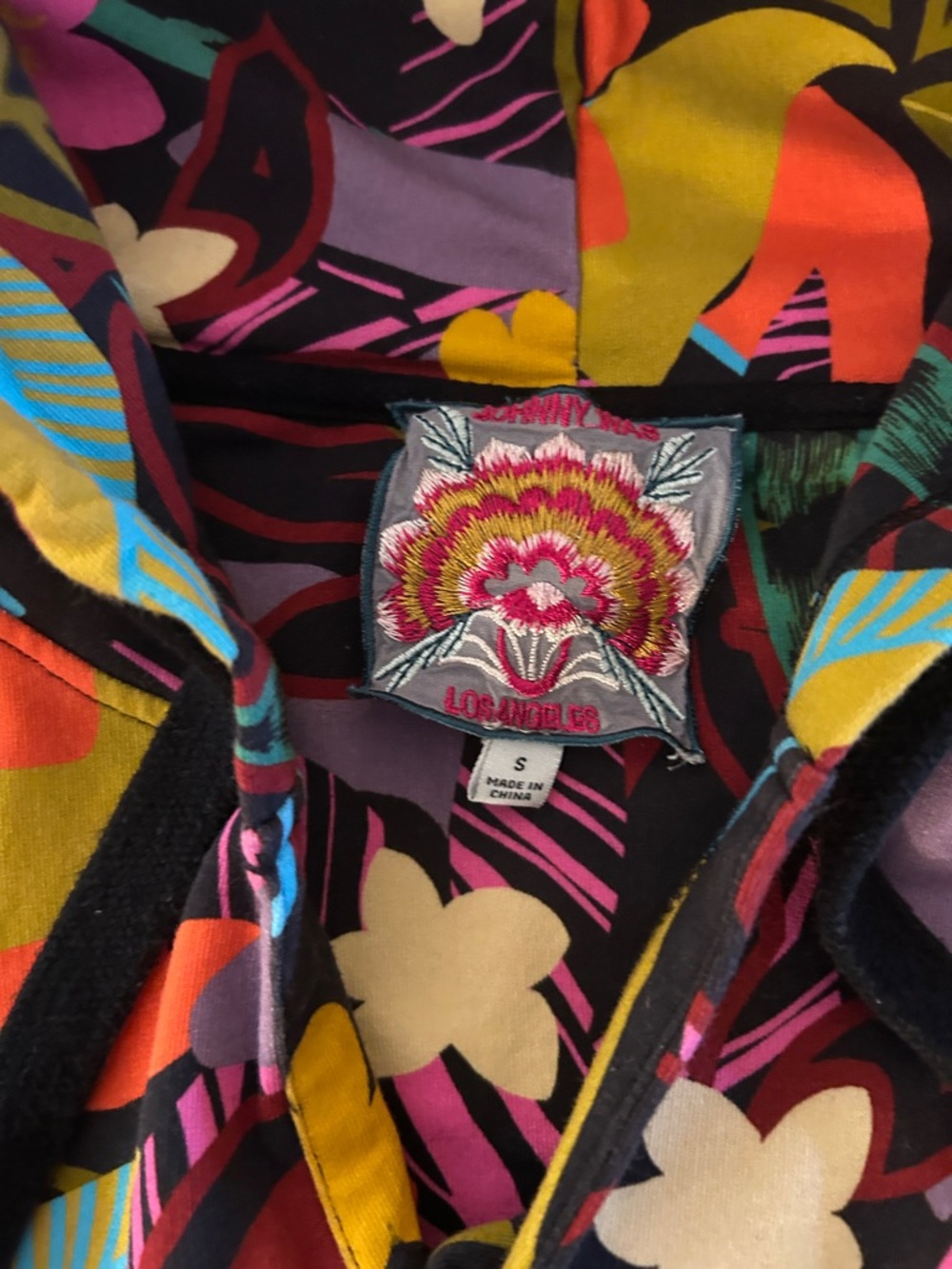 Johnny Was Floral Hoodie - Picture 2 of 5